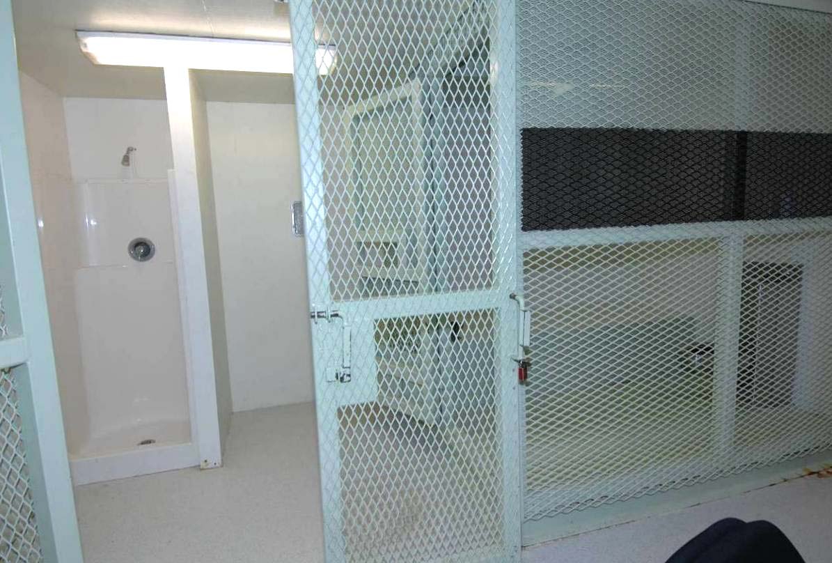 Guantanamo Camp Echo cell and shower