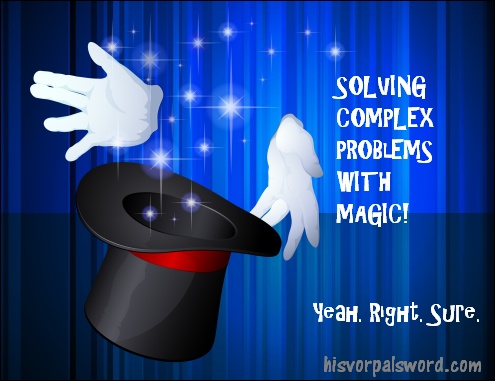 solve problems with magic
