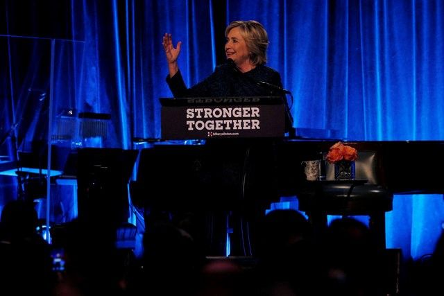 U.S. Democratic presidential candidate Hillary Clinton speaks at a LBGT for Hillary Gala at Cipriani in New York, New York, United States September 9, 2016. REUTERS/Brian Snyder