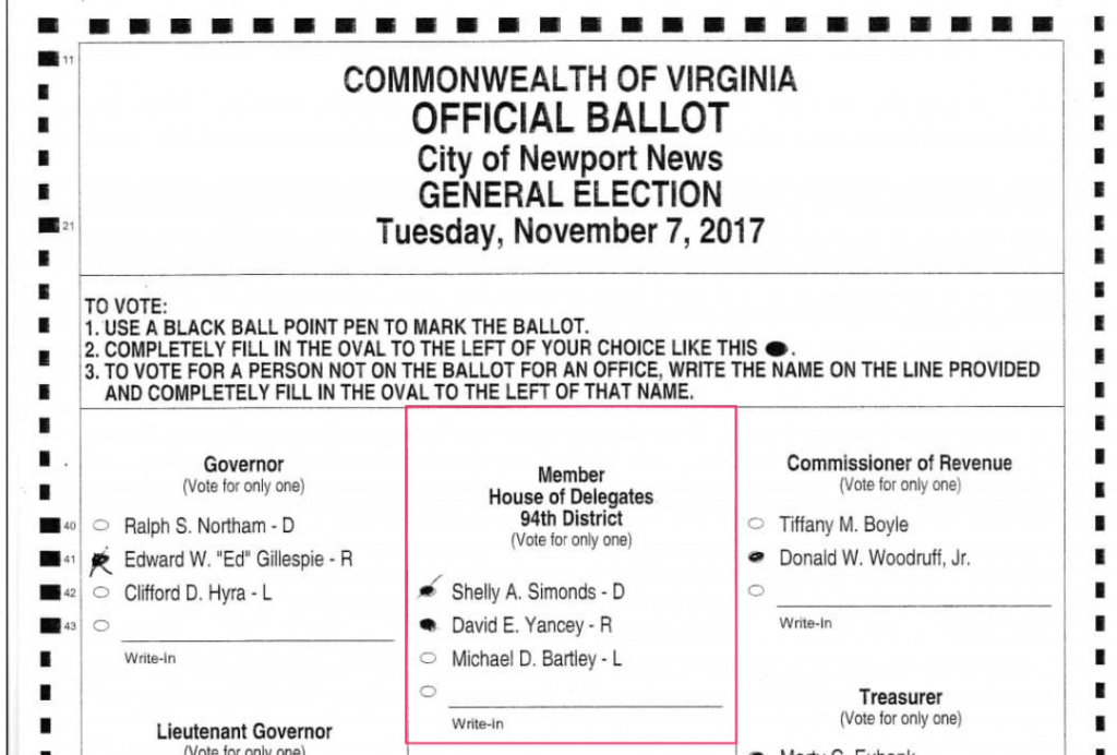 Court ruling on ballot doesn't jibe with Virginia guidance on voter
