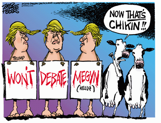 Mike Peters Guest Cartoon: Donald Trump and the Fox News Republican ...