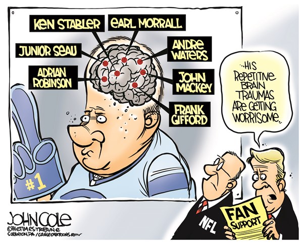 Cartoons: NFL fans and CTE – The Moderate Voice