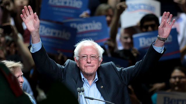Democratic Presidential candidate Bernie Sanders at a rally in Phoenix. Photo by Gage Skidmore via Wikimedia Commons