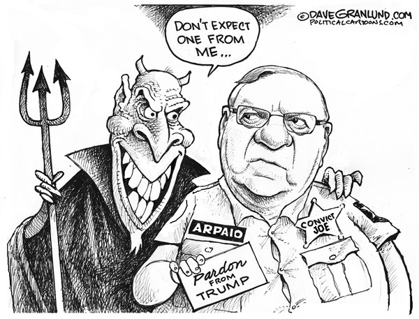 Cartoon: Joe Arpaio Pardon – The Moderate Voice