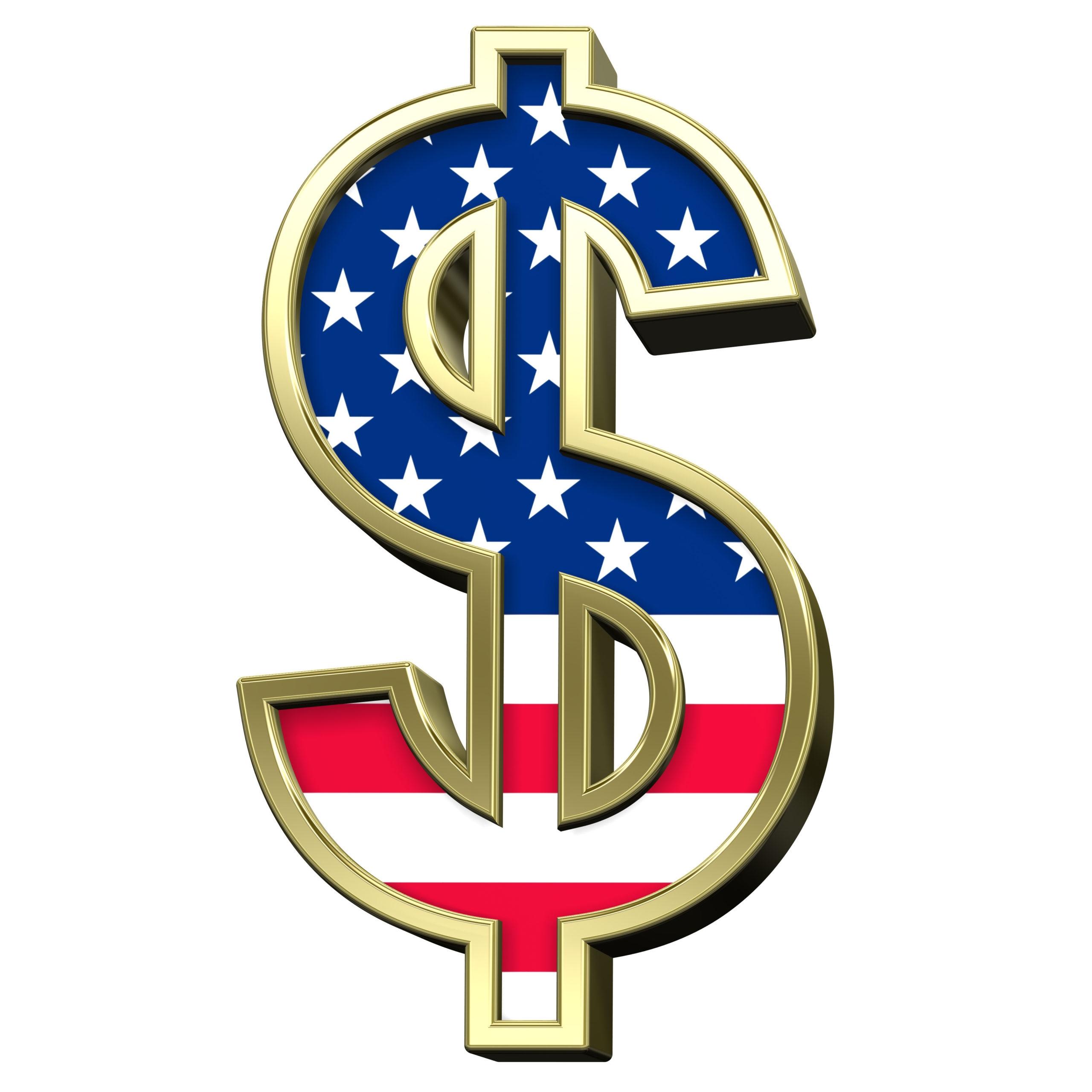 Dollar sign, stylish 