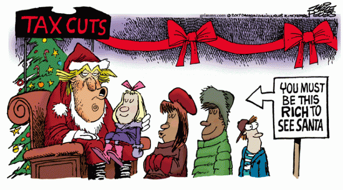 Mike Peters Guest Cartoon: Tax Cut Santa – The Moderate Voice