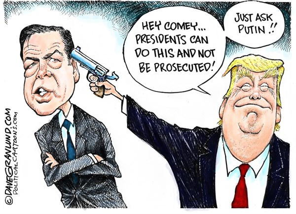 Cartoon: Trump Shooting Comey – The Moderate Voice