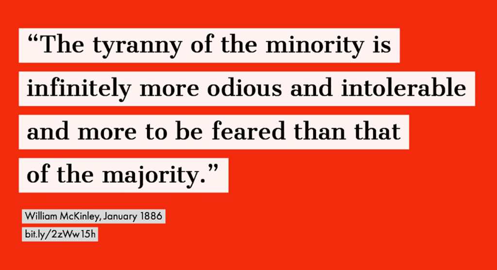 federalist papers tyranny of the minority