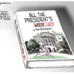 Coronavirus, Donald Trump, Lies, Bob Woodward, Cartoons, Editorial Cartoons