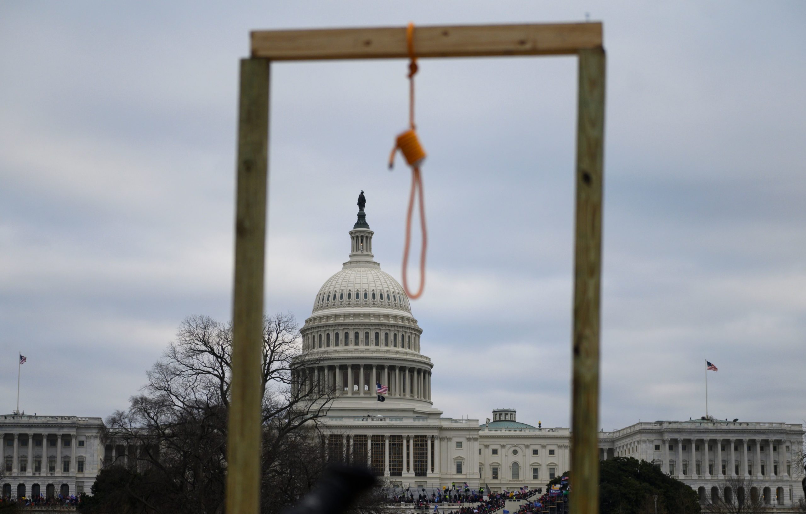 Jan 6th noose with Capitol in the background