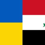 Ukraine and Iraq Flags