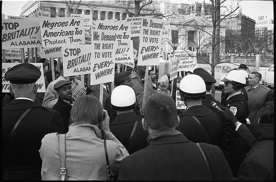 Voting rights protest, Washington DC
