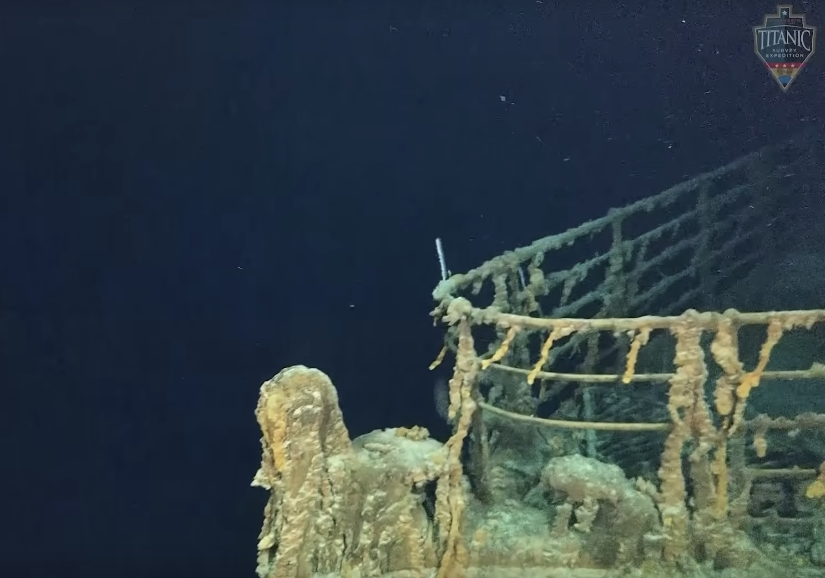Titanic on ocean floor