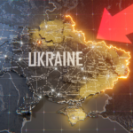 Ukraine map concept
