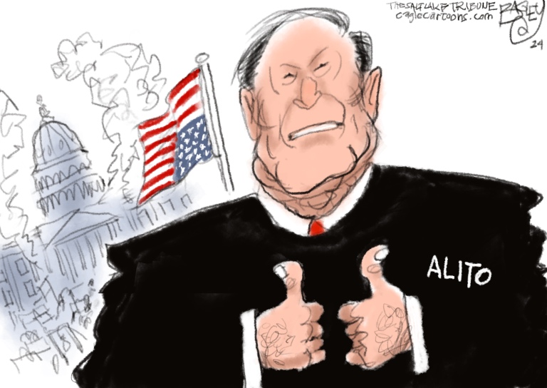 Alito pro-Trump upside down flag another blow to Supreme Court judicial and political credibility