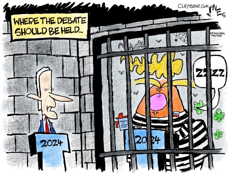 The First Biden-Trump Debate (Cartoon, Column and Video)