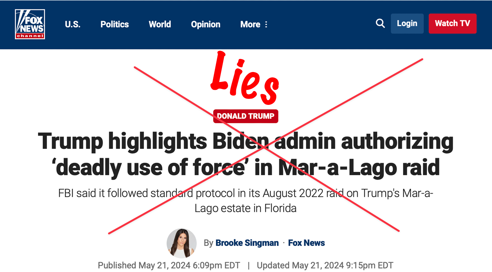 Fox News Lies