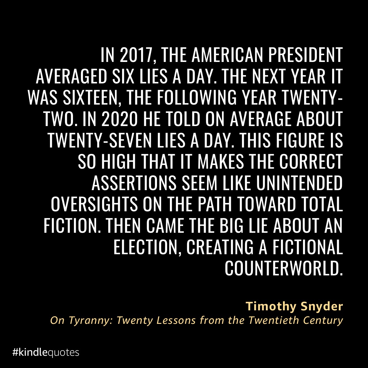 Quote from On Tyranny