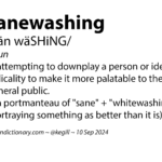 sanewashing defined