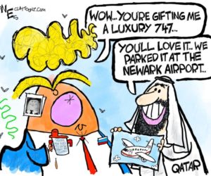 Fly The Grifter Skies (Cartoon and Column)