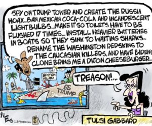 OBAMA TREASON (COLUMN AND CARTOON)