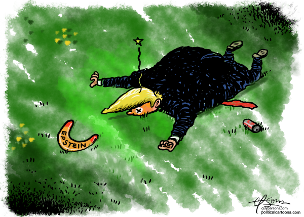 editorial cartoon, epstein, trump