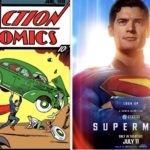 Superman comic and movie poster