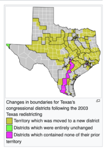 texas 2003 gerrymandered districts