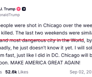 The four most violent US cities are in red states. Yet Trump claims Chicago is the ‘world’s most dangerous city.’ He’s lying.