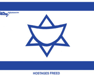 HOSTAGES FREED (CARTOON)