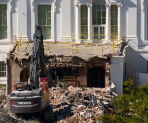 Demolishing the White House East Wing to build a ballroom embodies Trump’s heritage politics