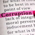 Corruption highlighted in hot pink