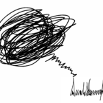 Scribble with DJT signature