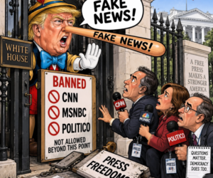 NETWORKS NIX TRUMP POOL COVERAGE AFTER HE BANNED THREE NEWS OUTLETS FROM WHITE HOUSE