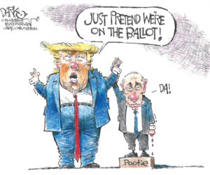 Trump is only running his toilet mouth in red states. Guess why.